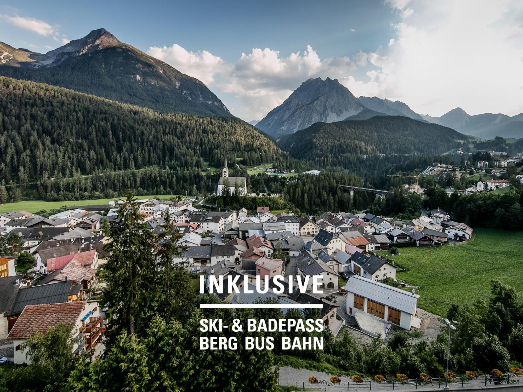 Hotel Belvedere Scuol Exterior foto